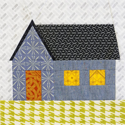 Gabled House Paper Piecing Pattern