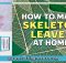 HOW TO MAKE SKELETON LEAVES AT HOME FREE WRITTEN TUTORIAL