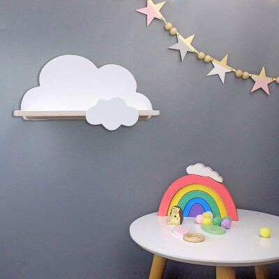 Haomian Cloud Shelf for Children’s Nursery Or Bedroom