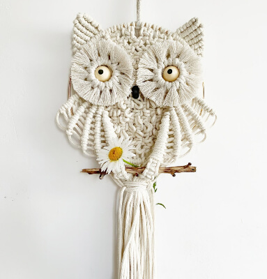 Macrame Owl Dream Catcher Tutorial by MacrameIsLove