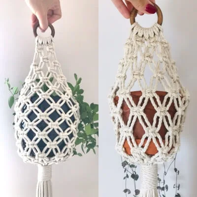 Macrame Pod Hanger Tutorial by WhiteOwlKnot
