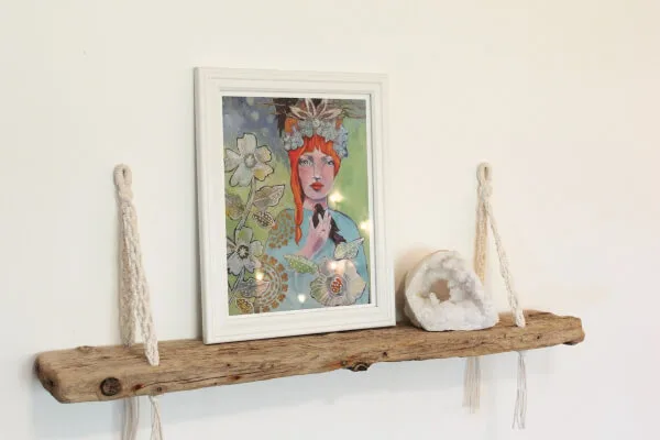 Macrame Wall Shelf Tutorial by fallandFOUND