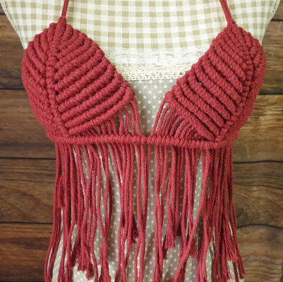 Macrame Swimsuit Top by Byyuliflores