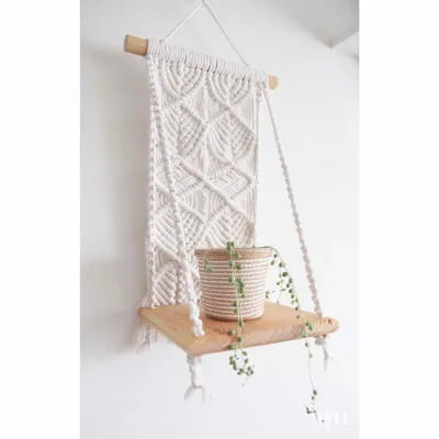 Macrame Wall Hanging Shelf by MituMakrame
