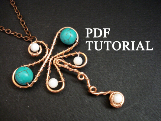 Pendant Wire Dragonfly Tutorial by MargoHandmadeJewelry