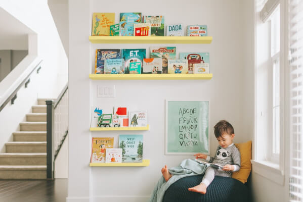 Pro-Graphx Color Wooden DIY Kids Bookshelf