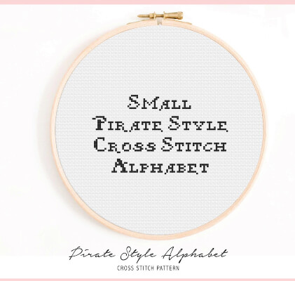 Small Alphabet Cross Stitch Letters Pattern by LiftedSpiritPatterns