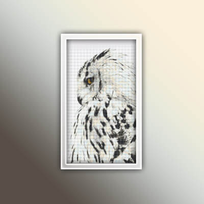 Snowy Owl Cross Stitch Pattern by LightUnicornDesigns