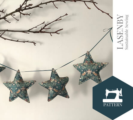 Star Garland Fabric Bunting Pattern by BritsyCoEco