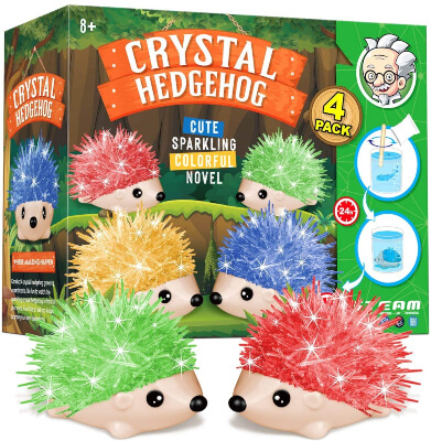 Vibrant Colored Hedgehog Crystal Growing Kit for Kids