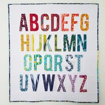 Alphabet Paper Piecing Pattern by From Blank Pages