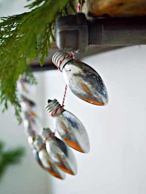 DIY Light Bulb Ornament Christmas Garland by Chatfield Court