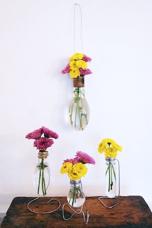 DIY Light Bulb Vase by The Merry Thought