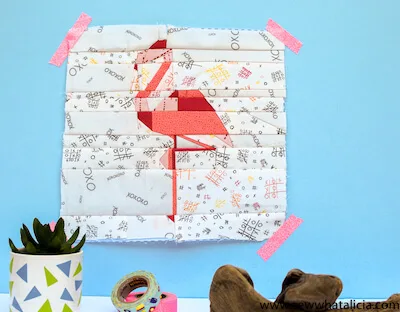 Flamingo Foundation Paper Piecing Pattern by Sew What Alicia