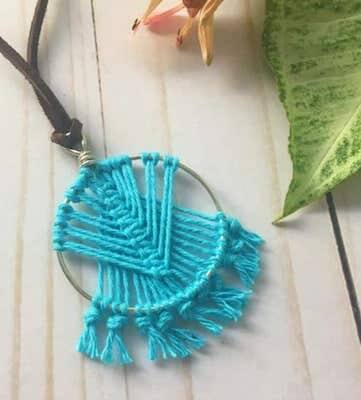 Free Macrame Necklace DIY by Crafting On The Fly