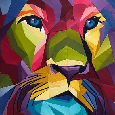Heart Of A Lion Foundation Paper Piece Pattern by Pride And Joy Quilting