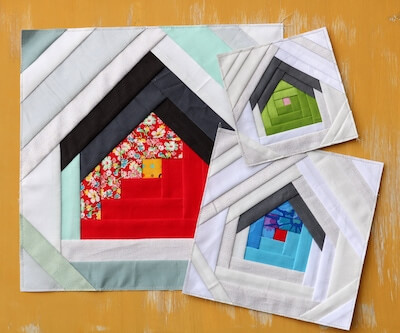 Home Paper Pieced Quilt Block Pattern by Hopeful Homemaker