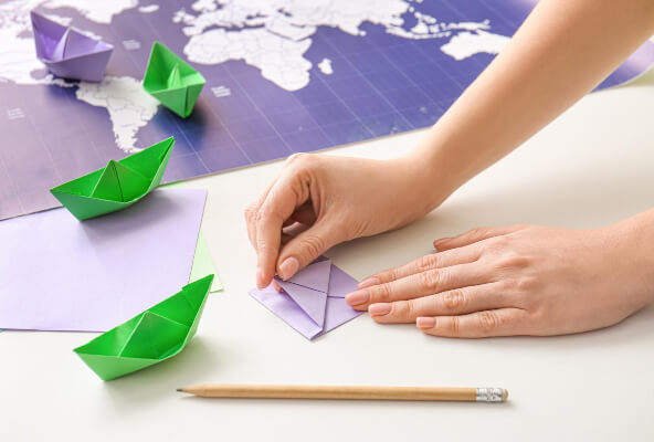 how to make an origami boat