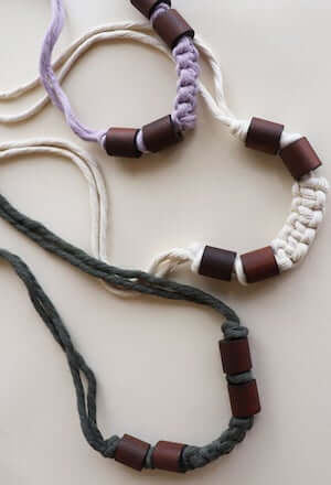 Lucky U Macrame Necklace Pattern by Modern Macrame