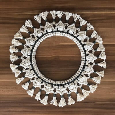 Macrame Mandala Wreath Pattern by How Design