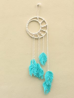 Macrame Moon Dream Catcher Wall Hanging Tutorial by Crafting On The Fly