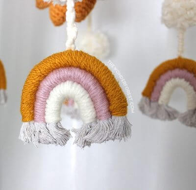 Macrame Rope Rainbow Wall Hanging by The Wonder Forest