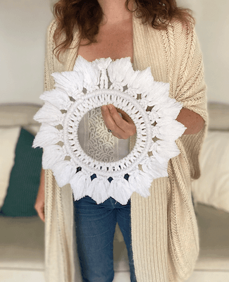 Macrame Snowflake Mandala by Bergin And Bath