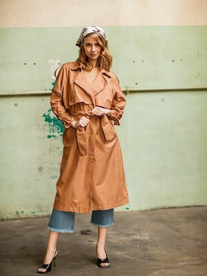 Martha Trench Coat Sewing Pattern by Fibre Mood