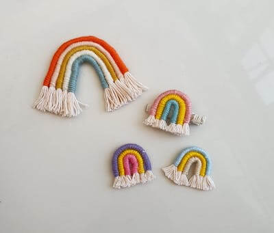 Mini Macrame Rainbow by Miss Banana Crafts
