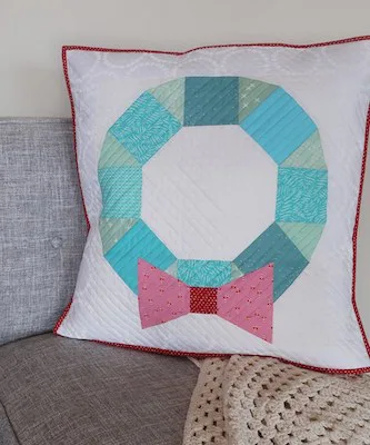 Scrappy Wreath Paper Piecing Pattern by Michael Ann Made