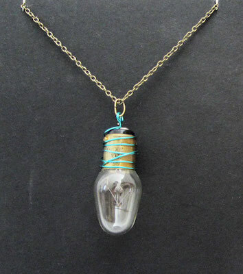 Upcycled Light Bulb Necklace by Stuff Steph Does