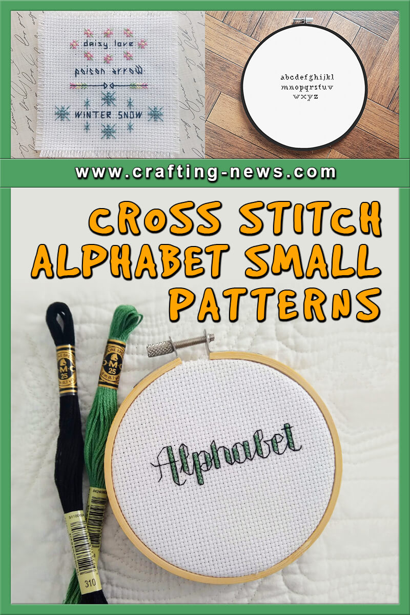 14 Cross Stitch Alphabet Small Patterns - Crafting News