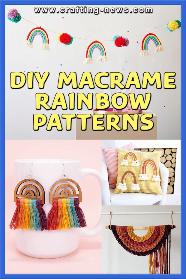 DIY MACRAME RAINBOW PATTERNS