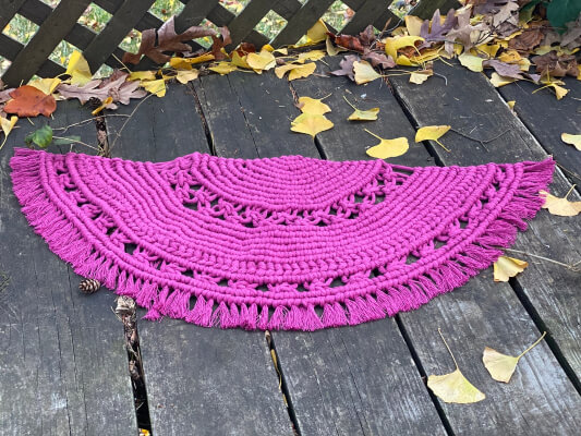 Bohemian Macrame Rug from MoodsnMeditation