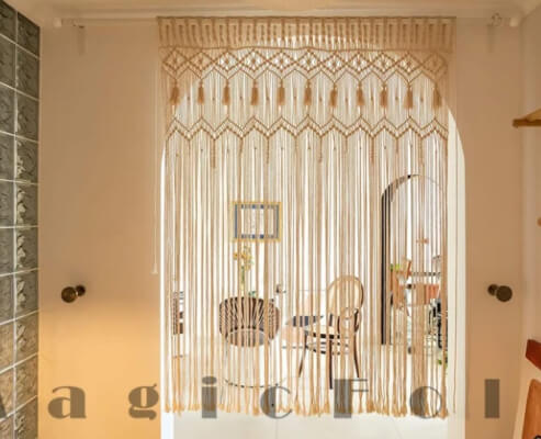 Handmade Macrame Room Divider Curtain by argneeds