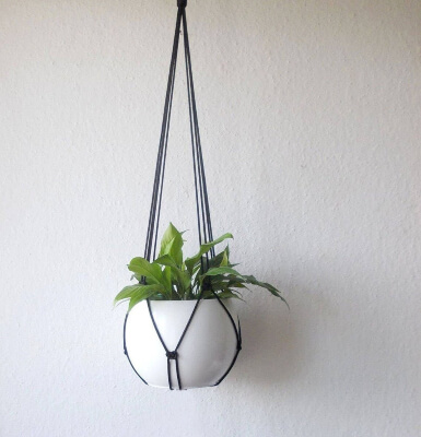DIY Macrame for Kids Minimalist Plant Hanger by LandOfMacrame