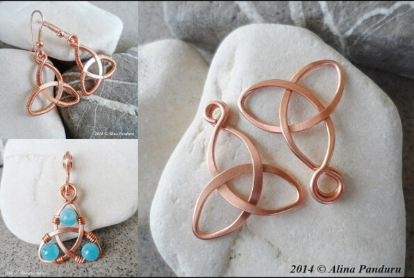 Earrings and Pendant Celtic Knot Jewellery Tutorial by AlinasStudio