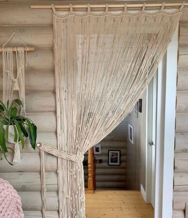 Macrame Curtain For Door by argneeds