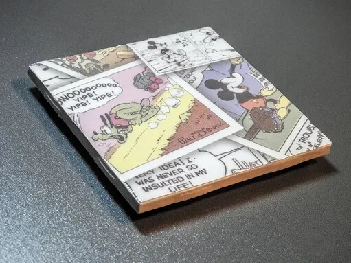 5 DIY Tile Coasters 10 Mickey Mouse DIY Mod Podge Coasters