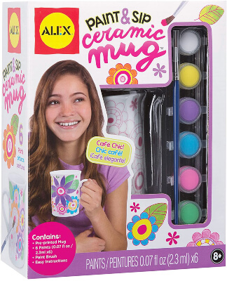 Alex Craft Paint and Sip Ceramic Mug Kids Art and Craft Activity