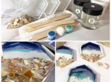 Beach Coasters Craft Kit Gift DIY Resin from DoItYoCrafts