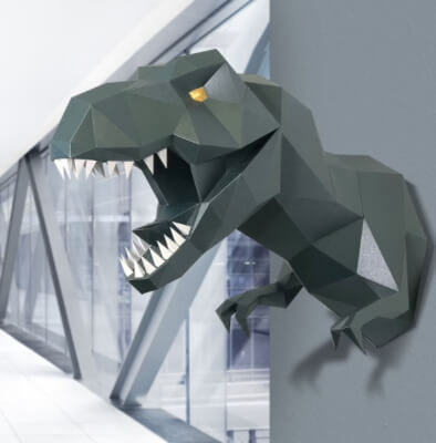 DINOSAUR Papercraft 3D DIY Kits for Adults from MyPaperraz