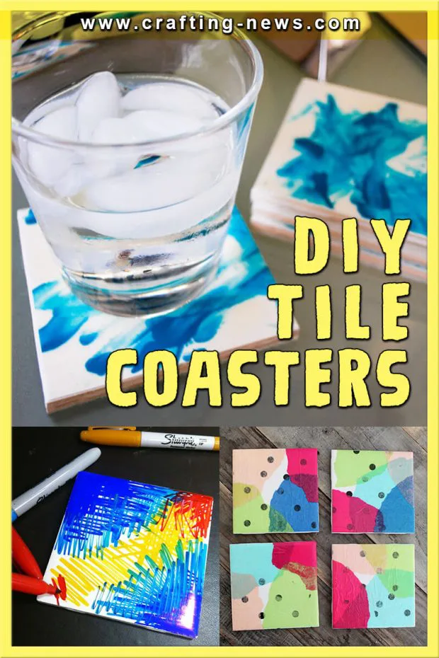 5 DIY Tile Coasters 1 DIY TILE COASTERS