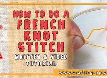 HOW TO DO A FRENCH KNOT STITCH WRITTEN AND VIDEO TUTORIAL