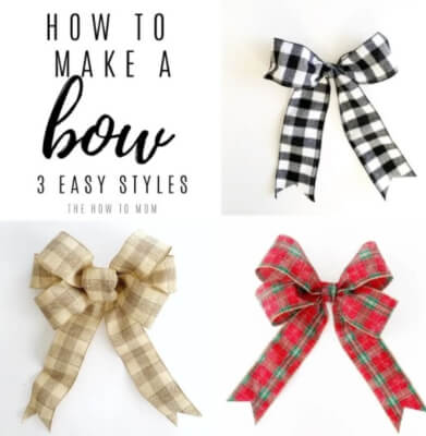 How to Make Bows for a Wreath by The How To Mom