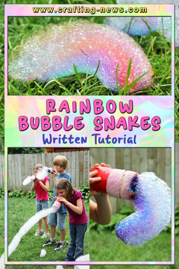 RAINBOW BUBBLE SNAKES WRITTEN TUTORIAL