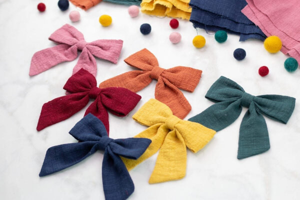 Sailor Bows for Hair Sewing Tutorial from Sweet Red Poppy