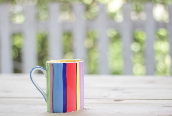 Striped mug