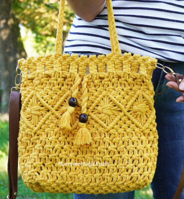 Tote Bag Macrame Pattern de Macrame Magic Knots