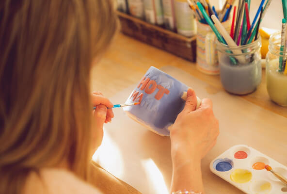 diy mug painting